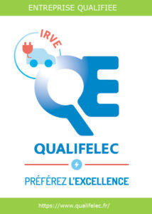 IRVE LYON DECINES - Certificat de qualification Qualifelec IRVE P1 et P2